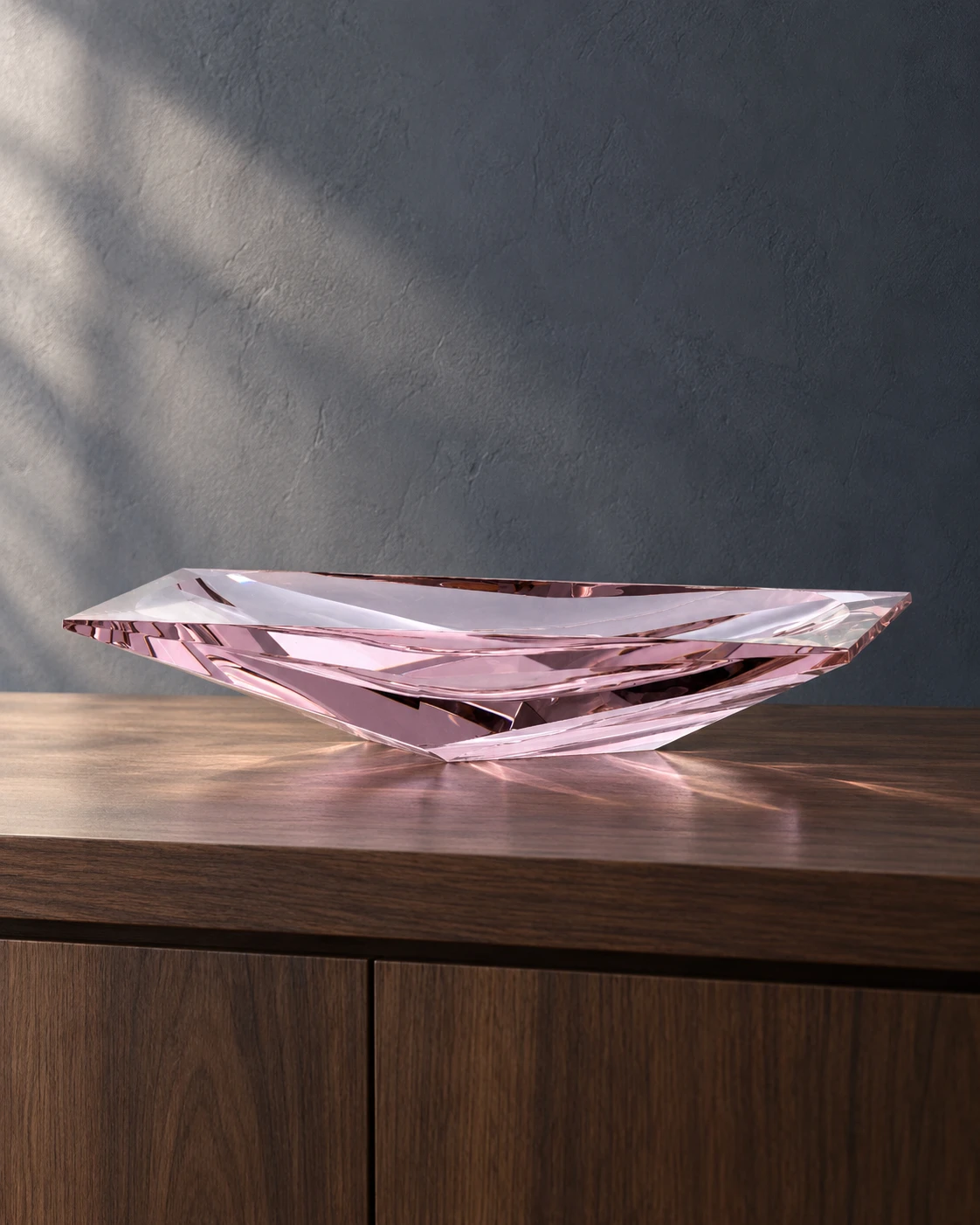 Rose wave bowl in a styled setting