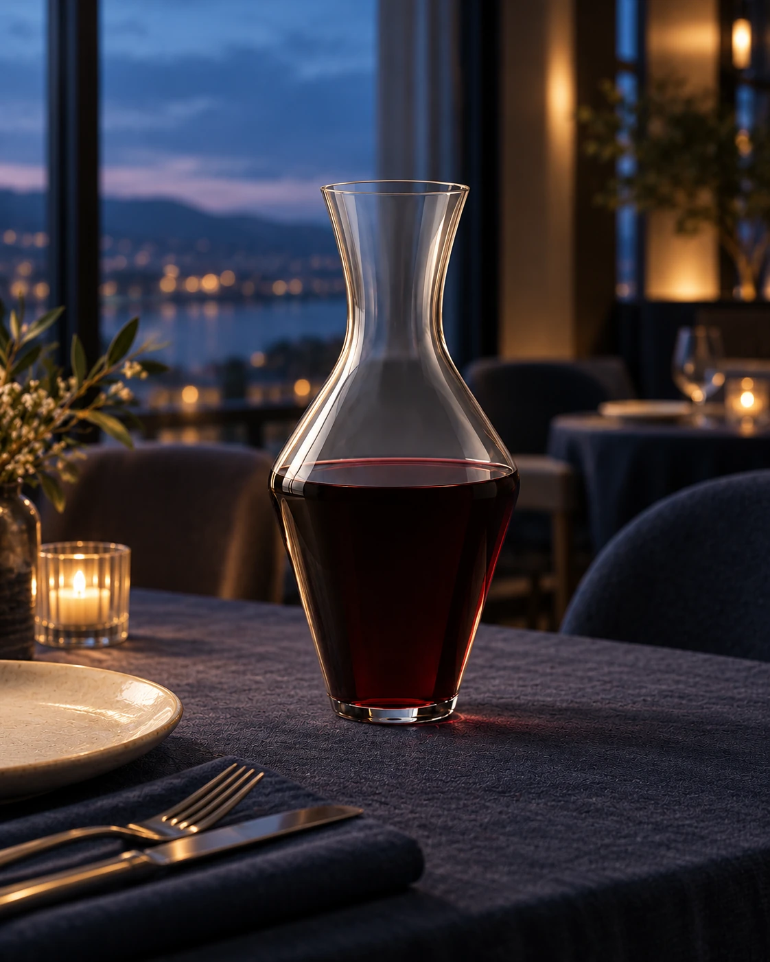 Wine decanter in Restaurant service